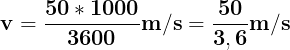 Eqn conv 50kmh